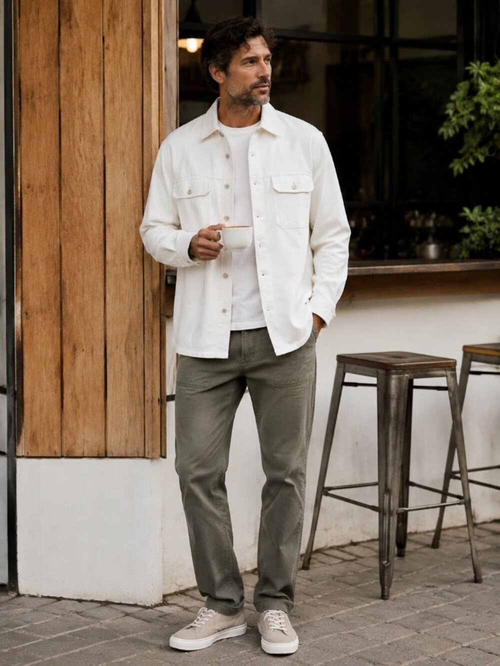 Todd Snyder Shirt Jacket White XL Shacket